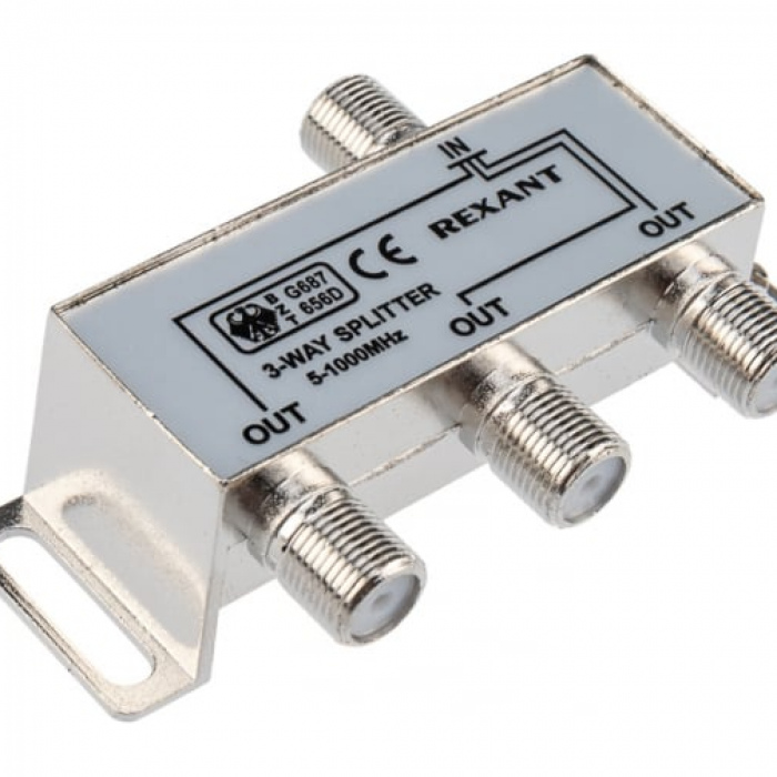 Rexant splitter (делитель) на 3TV 5-1000 MHz 05-6002