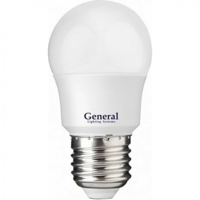 General шар P45 E27 15W 6500K 6K 45х80 пластик/алюм GLDEN-G45F-15-230-E27-6500 661109