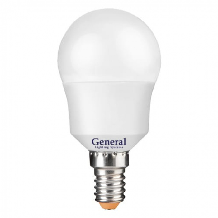 General шар P45 E14 10W 6500K 6K 45х80 пластик/алюм GLDEN-G45F-10-230-E14-6500, 683500