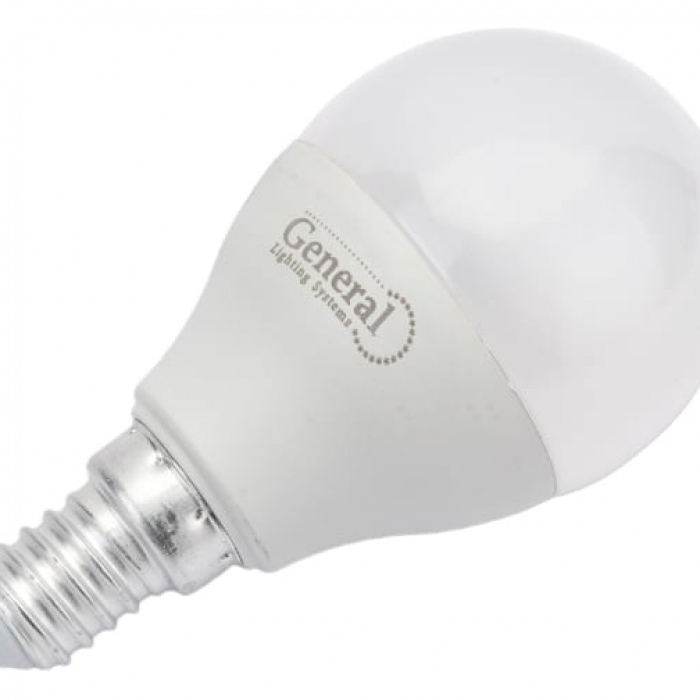 General шар P45 E14 15W 4500K 4K 45х80 пластик/алюм GLDEN-G45F-15-230-E14-4500 661105
