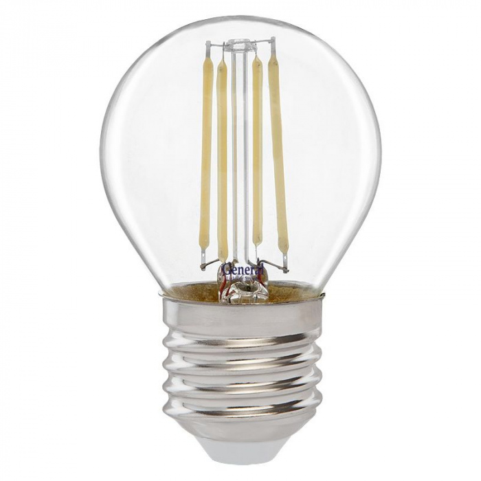 General филамент Шар E14 10W 6500K 6K 35x98 (нитевидная) проз GLDEN-G45S-10-230-E14-2700 649914