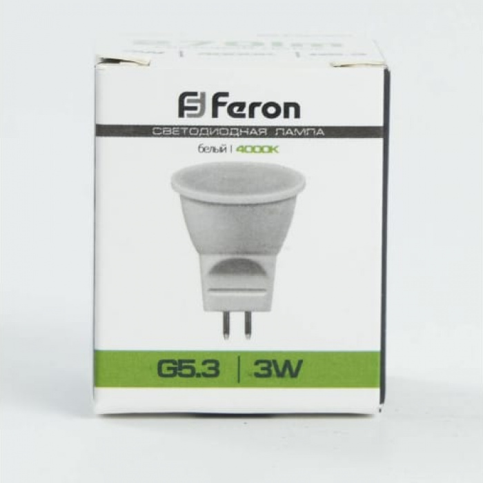 Feron MR11 GU5.3 230V 3W(270lm) 4000K 4K 42x35 матовая LB-271 25552