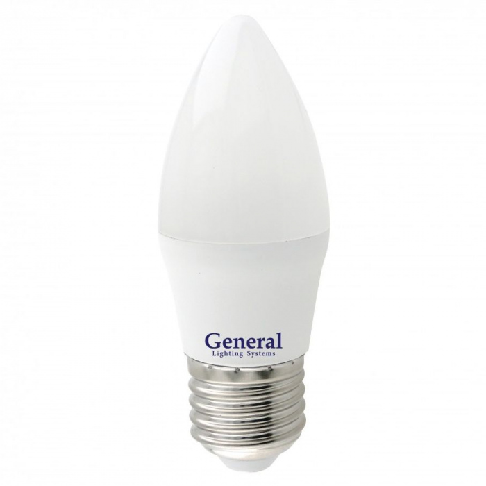 General свеча E27 10W 6500K 6K 35х105 пластик/алюм GLDEN-CF-10-230-E27-6500, 683200